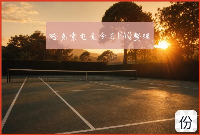哈克索电竞今日FAQ整理